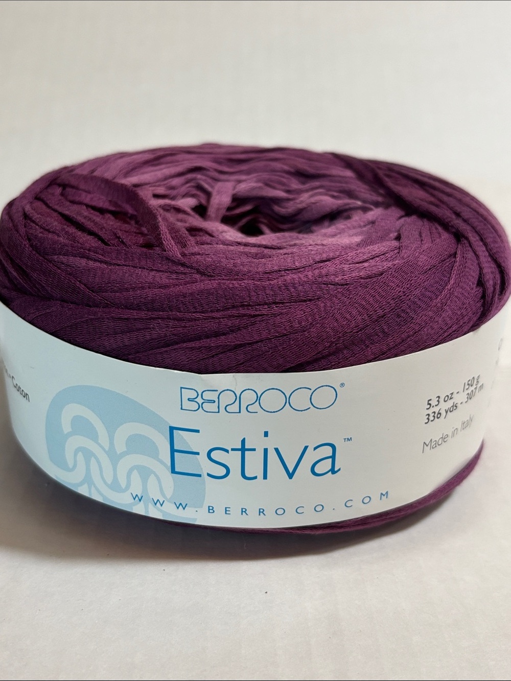 Estiva yarn - made in Italy Deep Plum varigated